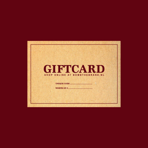 Bomb giftcard €25,-