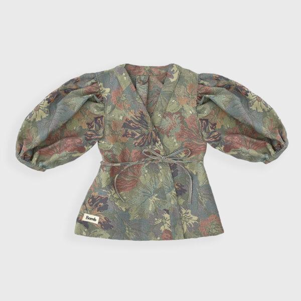 Bomb Wrap Blouse - Pastel Flowers SIZE XS/S