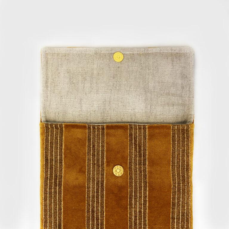 honey stripes laptop sleeve