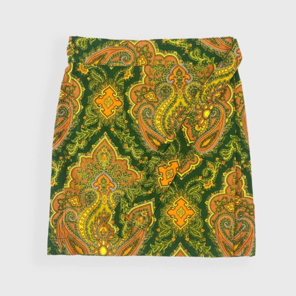 Bomb Wrap Skirt - Green Paisley SIZE XS/S