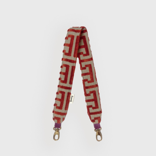 Bomb Mini Bag Strap - Orange Labyrinth